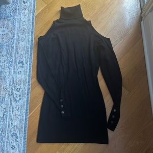 Caché Open Shoulder Sweater dress